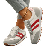 Comfortable Breathable Soft Upper YMM980-41 Fashion Sneakers for Women - Low Top Lace-Up Casual Walking Shoes with Plain Toe, Fabric Inner, TPR Sole, and Man-Made Insole