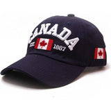 Maple Leaf Baseball Adjustable Unisex Golf Hat with Canada Design