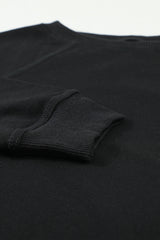 Black/Sky Blue/Green/Gray Raglan Sleeve Pullover Kids Sweatshirt