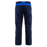 Blaklader 1448 Industry Stretch Kneepad Trousers Navy Blue/Cornflower Blue