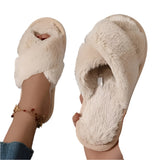 2025 New Fuzzy Cross Lightweight and Warm Slipper
