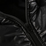 Mechanical Style Off-Shoulder Zipper Cotton Jacket