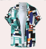 Men’s 3D Digital Print Stitch Shirt – Bold, Stylish & Modern Streetwear