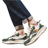 Men's Color Block Chunky Sneakers - Trendy, Comfy, Non-Slip & Durable for Outdoor Activities