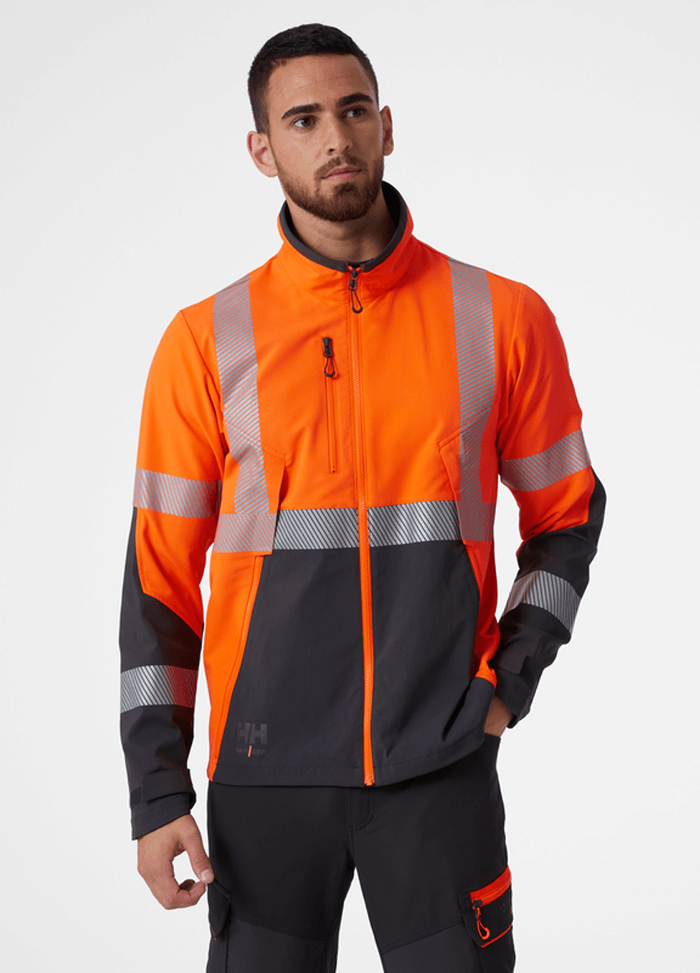 HELLY HANSEN 77203 ICU BRZ BREATHABLE HI-VIS SOFTSHELL JACKET