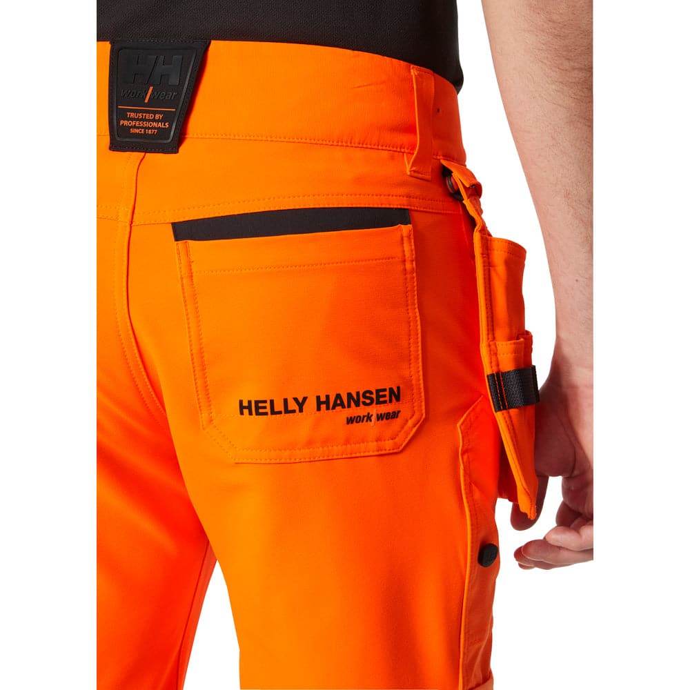 Helly Hansen 77499 ICU BRZ Construction Hi-Vis Work Trousers Pant Class 2