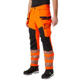 Helly Hansen 77499 ICU BRZ Construction Hi-Vis Work Trousers Pant Class 2