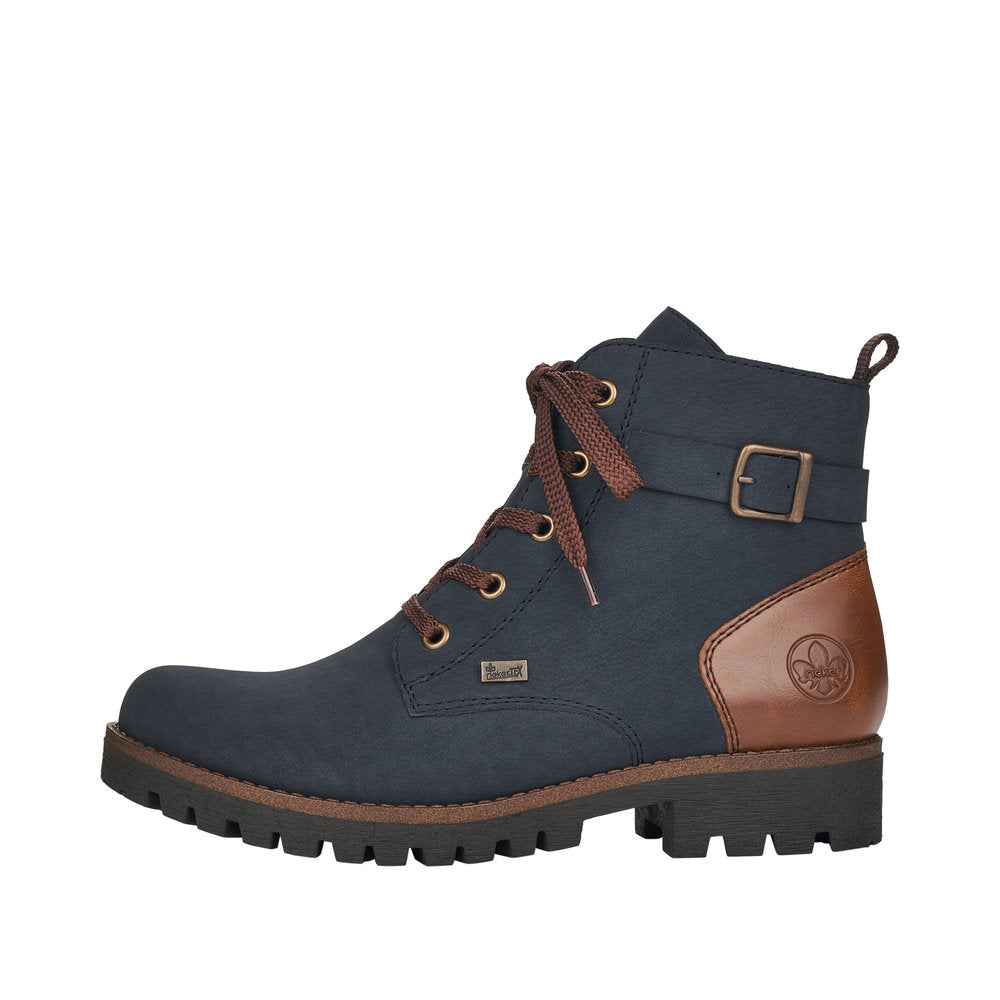 Rieker 78502-14 Womens Boots Blue