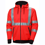 Helly Hansen 79094 Addvis Hi-Vis Stretch Zip Hoodie Sweatshirt