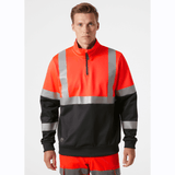 Helly Hansen 79257 Addvis Half Zip Two Tone Hi-Vis Sweatshirt Class 1