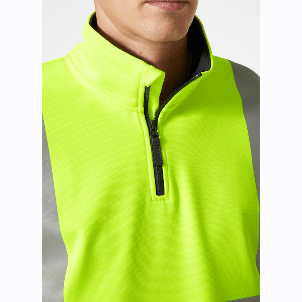 Helly Hansen 79257 Addvis Half Zip Two Tone Hi-Vis Sweatshirt Class 1