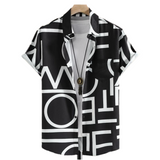 Men’s 3D Digital Print Stitch Shirt – Bold, Stylish & Modern Streetwear