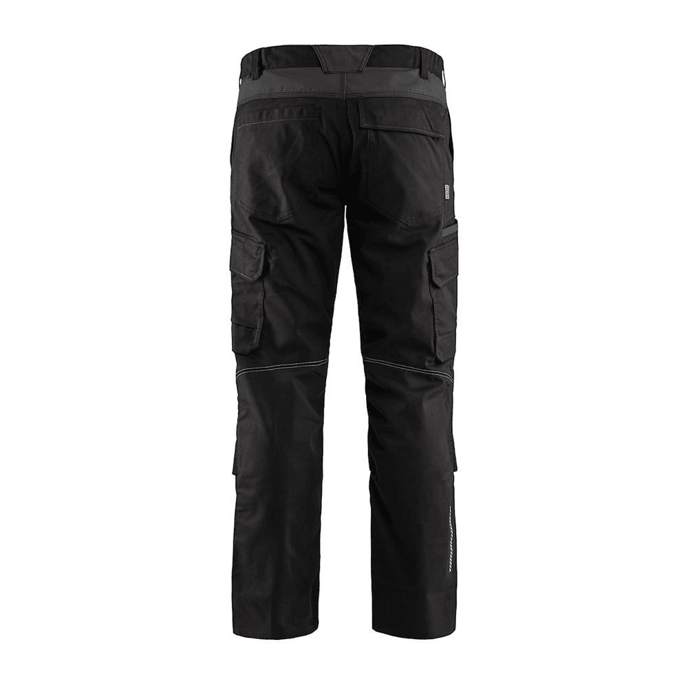 Blaklader 1448 Industry Stretch Kneepad Trousers Black/Dark Grey