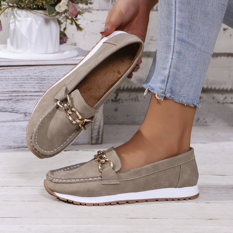 Fashion Round Toe Slip-on Platform Fashion Casual Women's Shoes