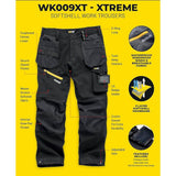 StandSafe WK009XT Xtreme Water Repellent Softshell Holster Pocket Work Trouser