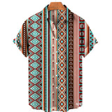 Men’s Summer Vintage V-Neck Shirt – Lightweight Casual Tee