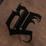 Men's Embroidered Jacket Letter Cotton-Padded