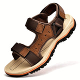 Unisex Adjustable Hook-and-Loop Closure Breathable Fabric Sandals