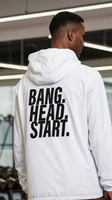 Soft Hooded Sports Jacket - Bang.Head.Start - Blk/Wht