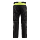 Blaklader 1448 Industry Stretch Kneepad Trousers Black/Hi-Vis Yellow
