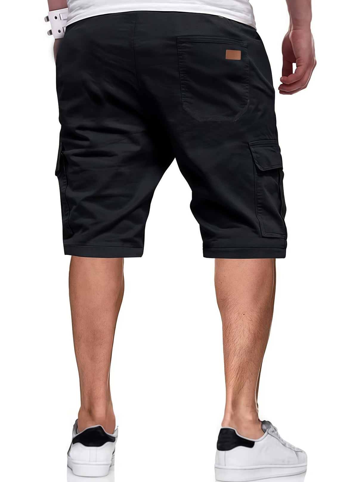 Men's Summer Work Pants Multi-Pocket Polyester Non-Stretch Shorts