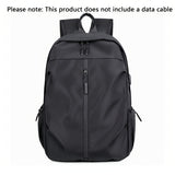 Men's fashionable solid color backpack - lightweight and durable, suitable for sports, travel, and commuting, with laptop compartment
