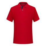 Men’s Solid Color Polo Collar Casual T-Shirt – Classic Slim Fit, Breathable Cotton