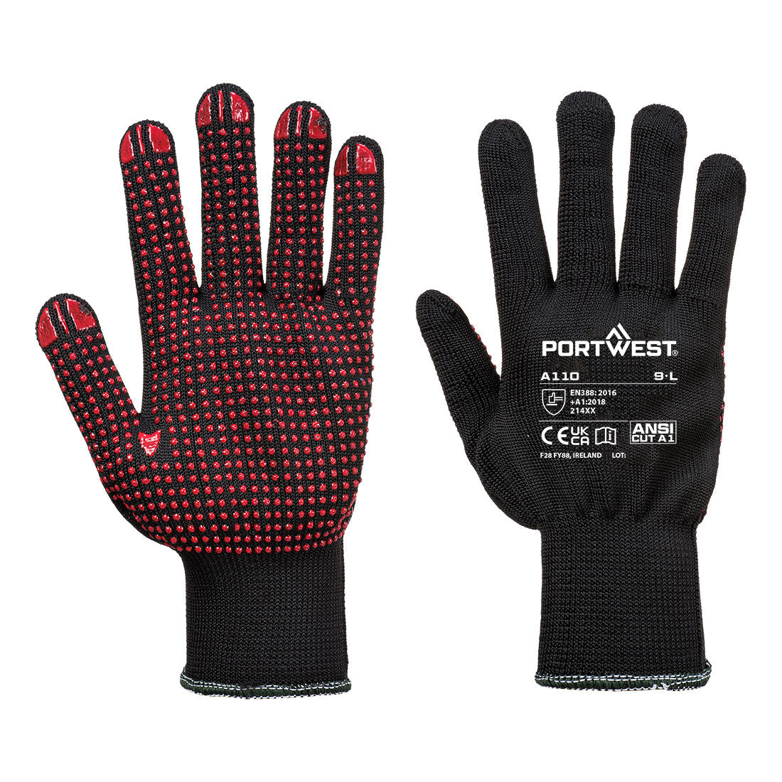 Portwest Grip  13 PVC Dotted Glove