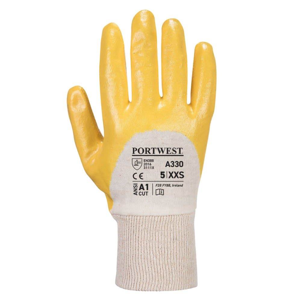 Portwest A330 Nitrile Light Knitwrist Gloves