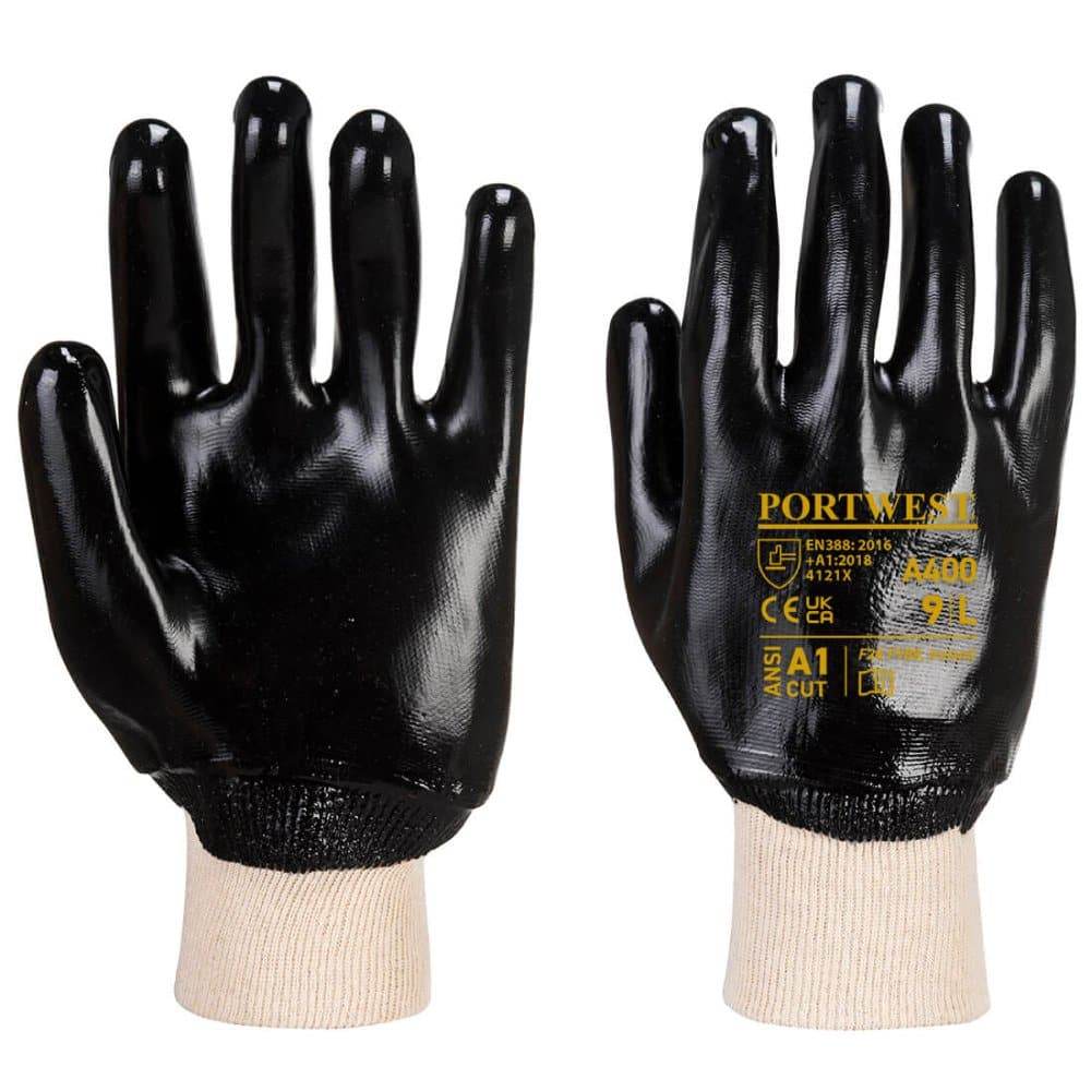 Portwest A400 PVC Knitwrist Gloves