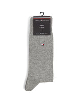 Tommy Hilfiger 2 Pack Mens Crew Classic Socks Grey
