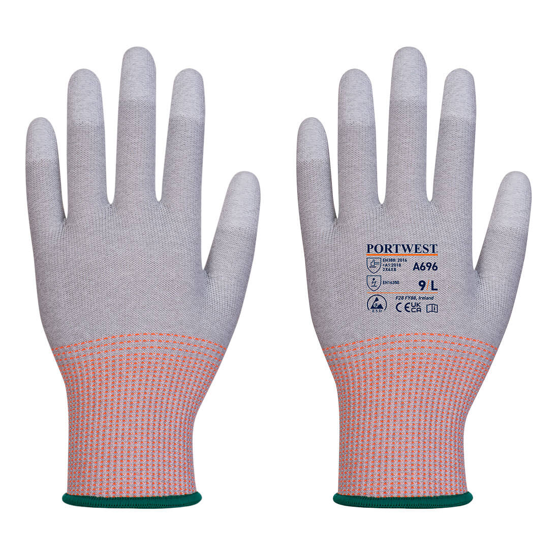 Portwest LR13 ESD PU Fingertip Cut Glove