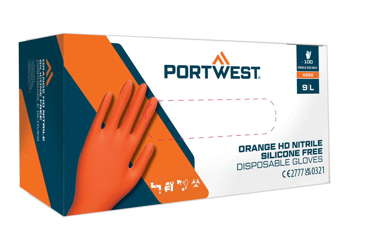 Portwest Disp 7 mil Disposable Glove (Pk100)