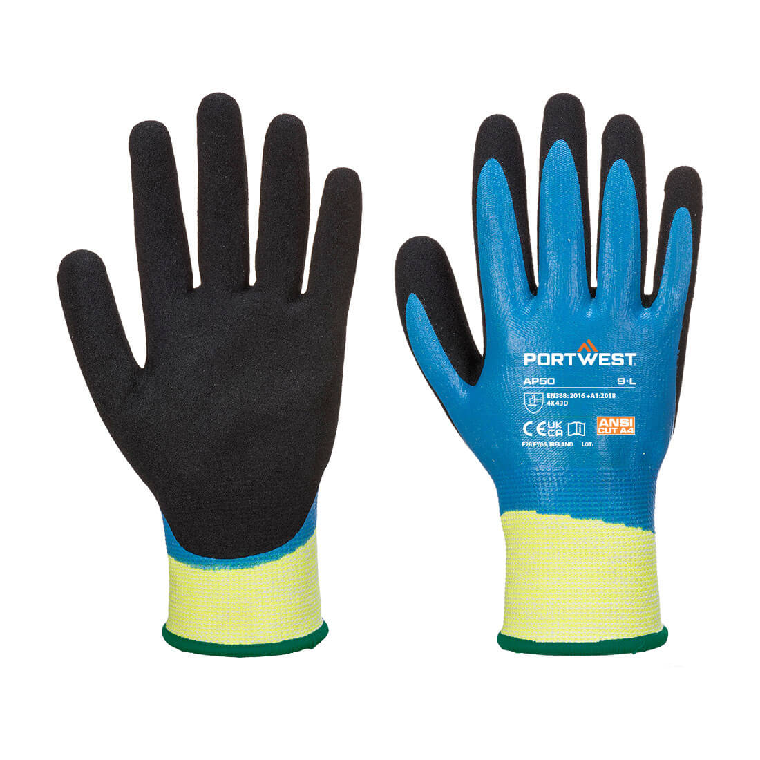 Portwest Cut D13 Nitrile Aqua Glove