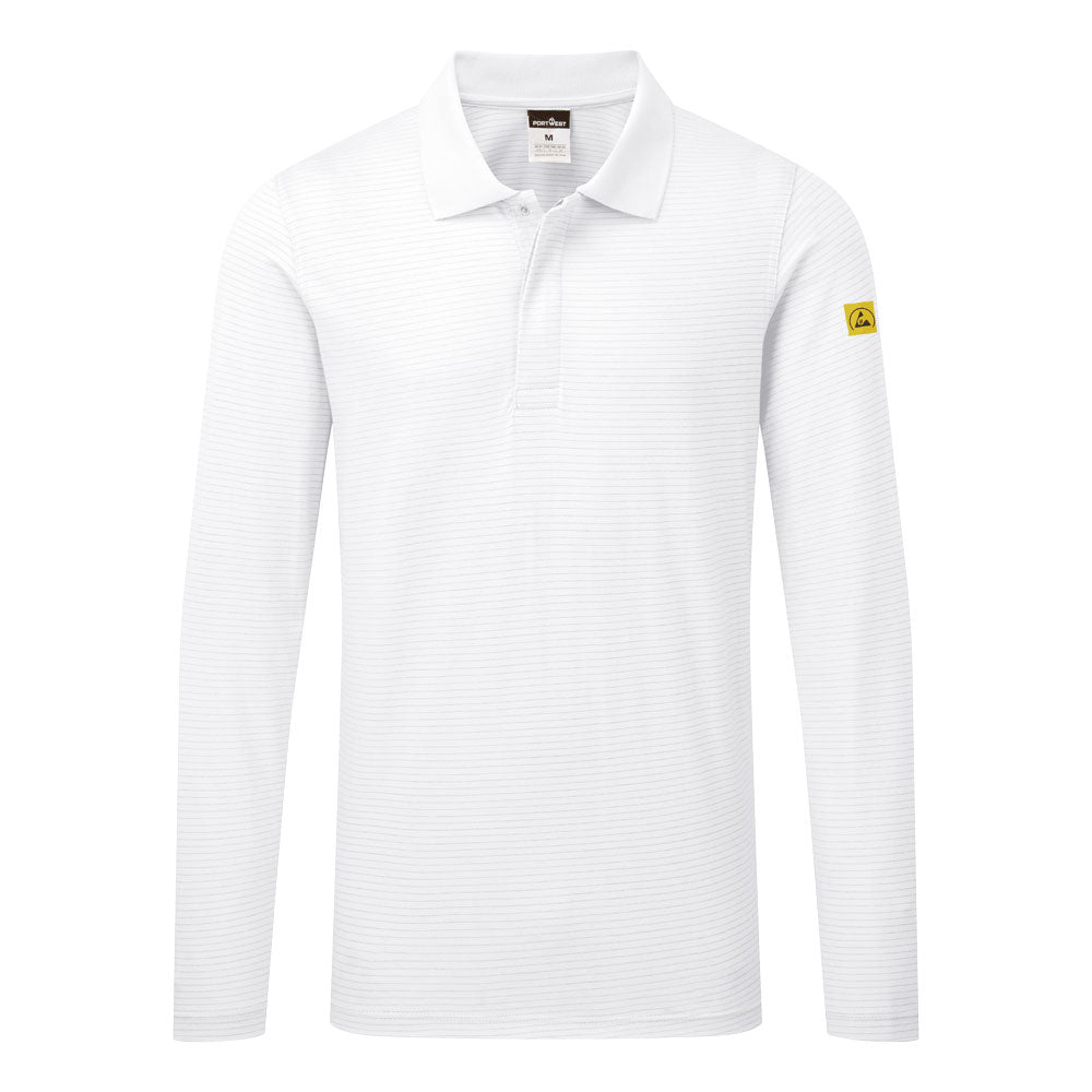 Portwest Anti-Static ESD Polo Shirt L/S