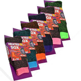 Ladies Heated Thermal Socks - Pack of 6 - AT287-3