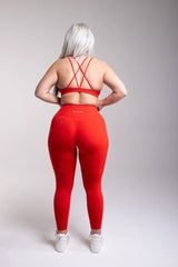 Active Red  Leggings with Pockets