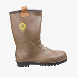 Amblers Safety FS95 Unisex Rigger Safety Boots Wellingtons Tan