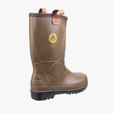 Amblers Safety FS95 Unisex Rigger Safety Boots Wellingtons Tan