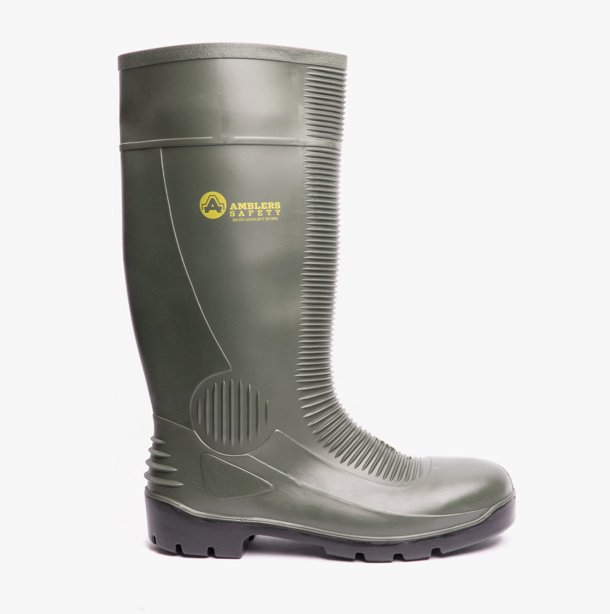 Amblers Safety FS99 Unisex Steel Safety Wellington Boots Green