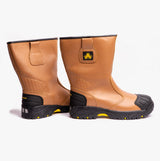 Amblers Safety FS143 Mens Leather Rigger Safety Boots Tan