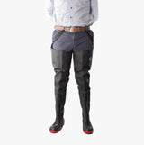 Amblers Safety RHONE Unisex Safety Thigh Waders Black/Red