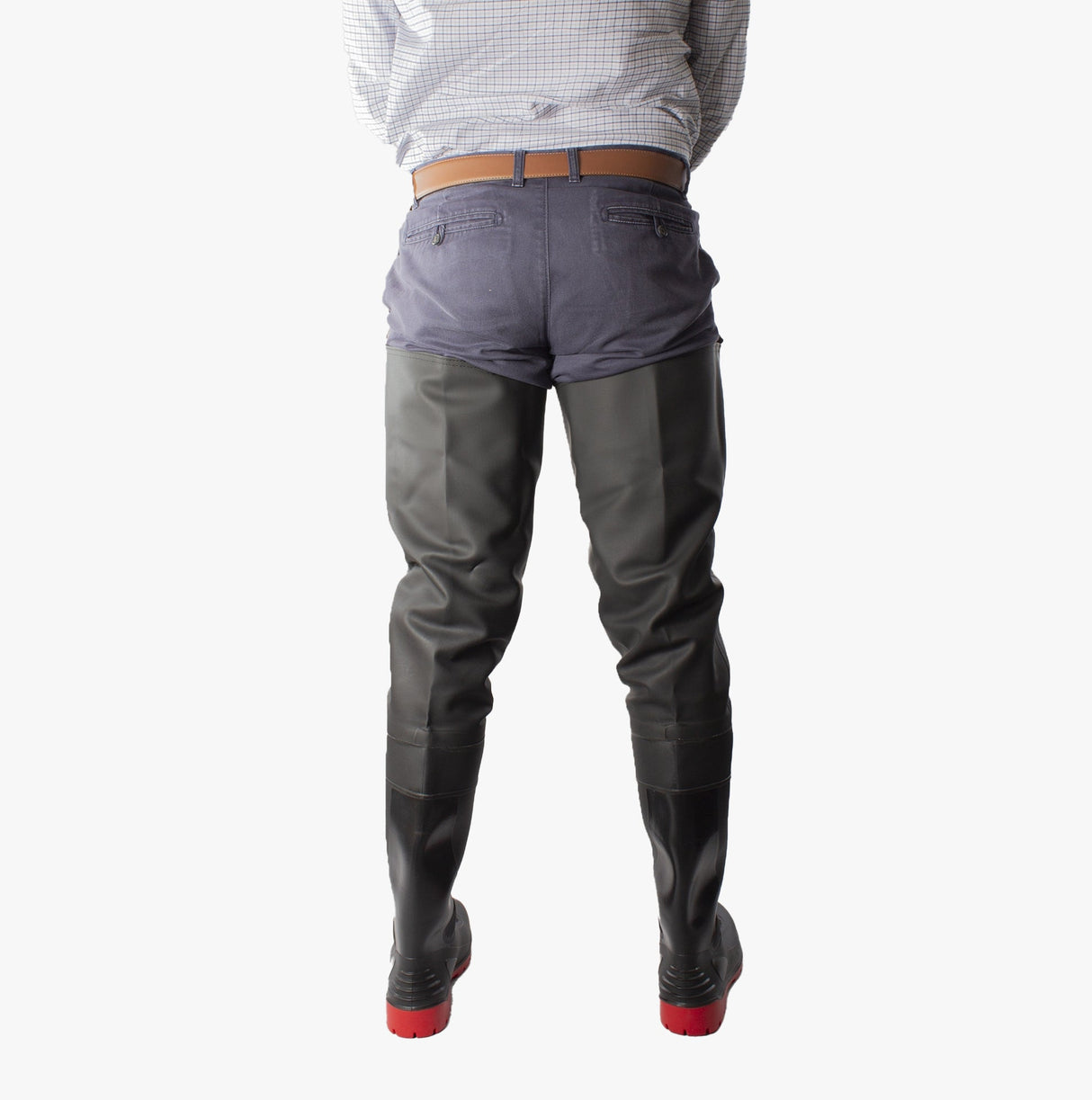 Amblers Safety RHONE Unisex Safety Thigh Waders Black/Red