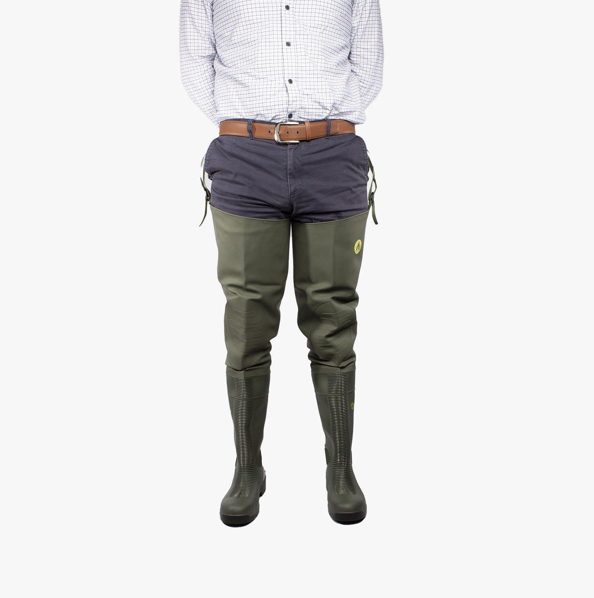 Amblers Safety FORTH Unisex Safety Thigh Waders Green