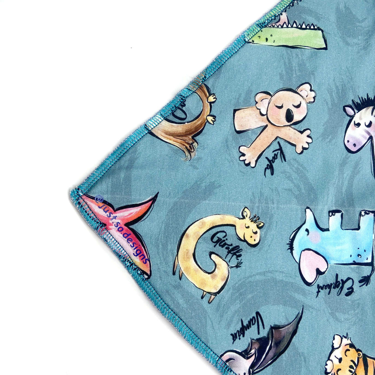 Alphabet Animals Dribble Bib