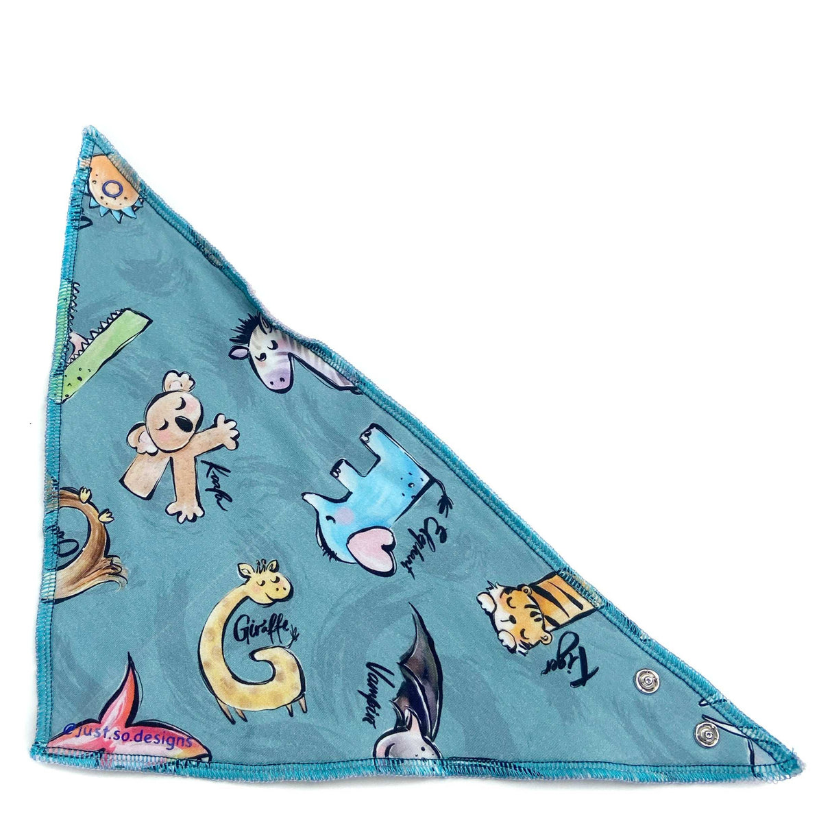 Alphabet Animals Dribble Bib