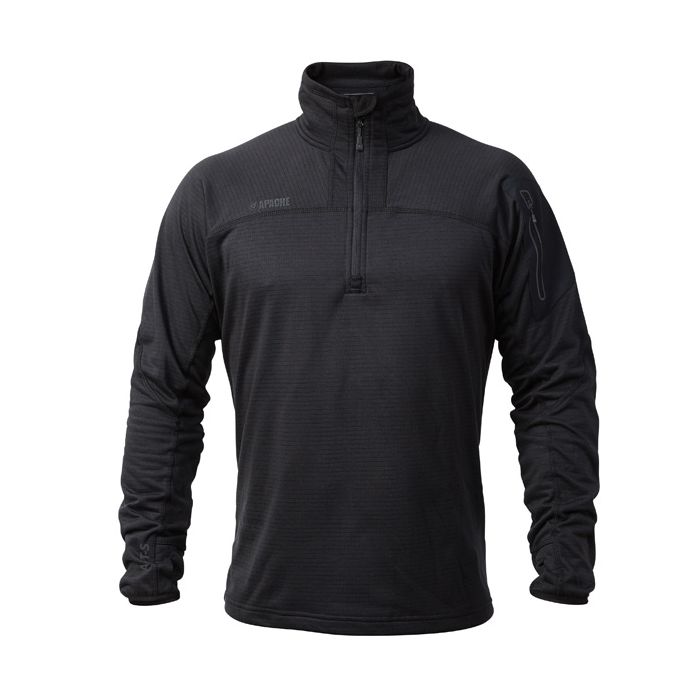 Apache ATS TECH Mens Quarter-Zip Fleece Black