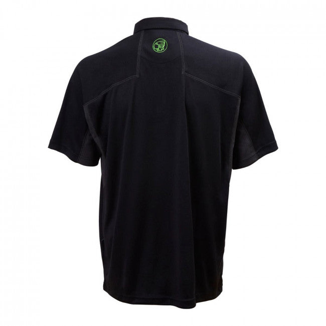 Apache LANGLEY Mens Polo Shirt Black Grey