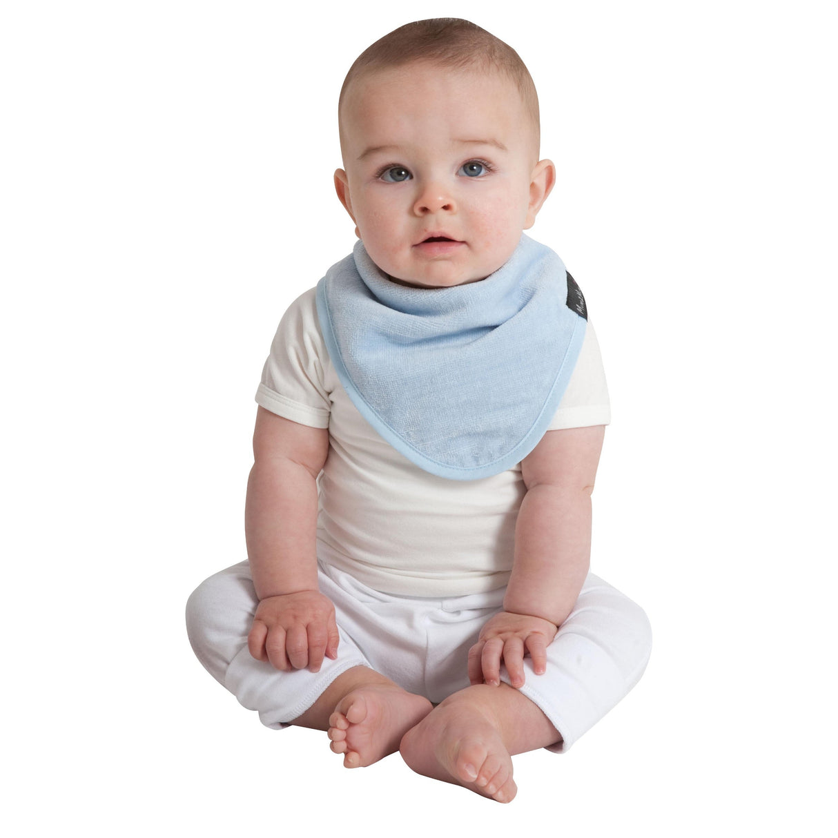 3 PACK - Mum 2 Mum Bandana Style Baby Bibs - Navy / Baby Blue / Teal