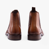 Band Wagon ELGIN Mens Chelsea Boots Tan